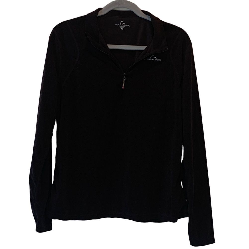 Paradox Ladies Black Quarter Zip Performance Fleece Size XL